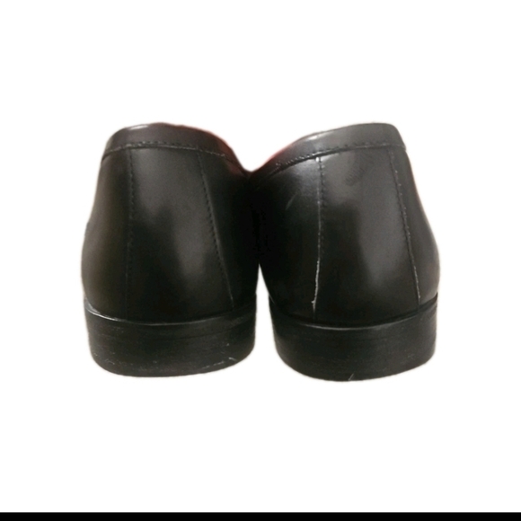 Bruno Magli Mens Black Italian Leather Designer Loafer Dress Shoe 8 - Picture 4 of 12